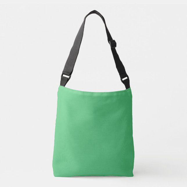 Emerald hex code 50c878 crossbody bag (Front)