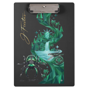 “Emerald Island Beetle – Nature Art Clipboard