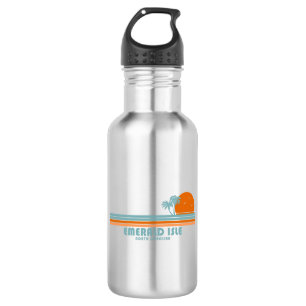 Emerald Isle North Carolina Sun Palm Trees 532 Ml Water Bottle