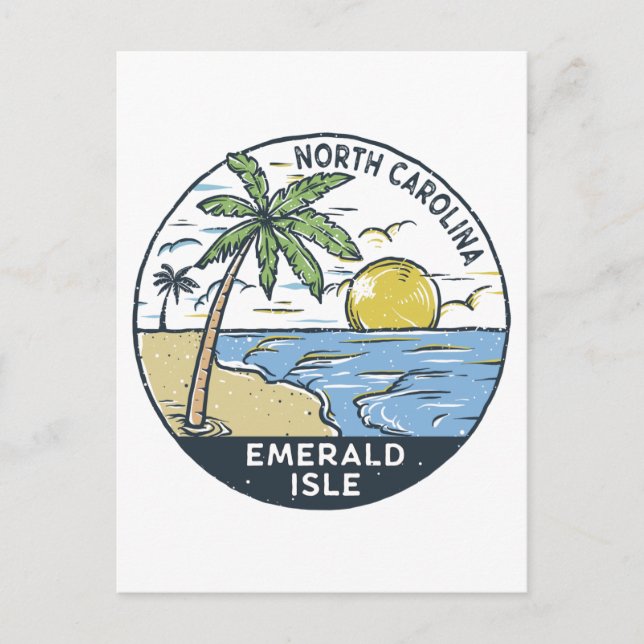Emerald Isle North Carolina Vintage Postcard (Front)