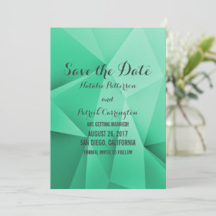 Emerald Jewel Tones Save the Date Invite