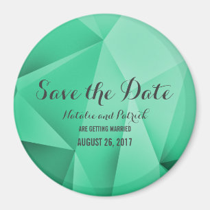 Emerald Jewel Tones Save the Date Magnet
