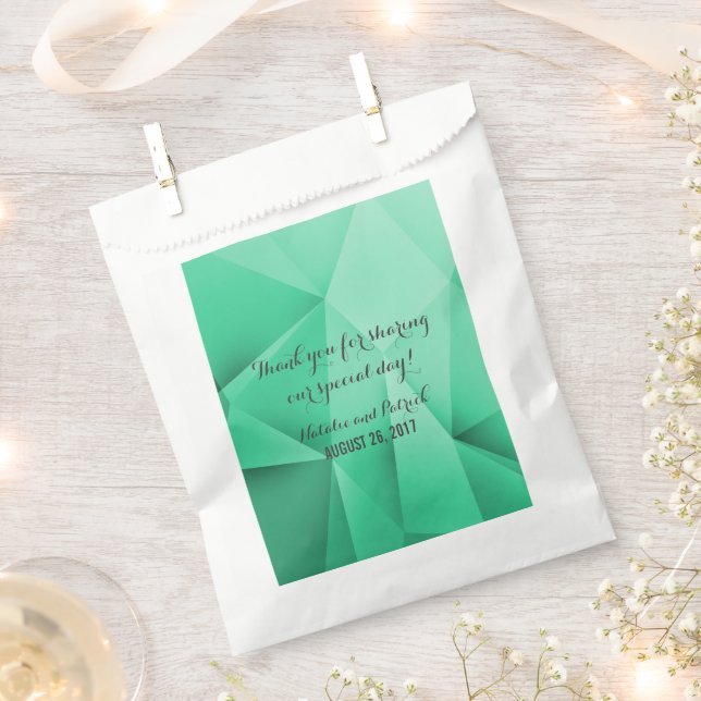 Emerald Jewel Tones Wedding Favour Bags (Clipped)