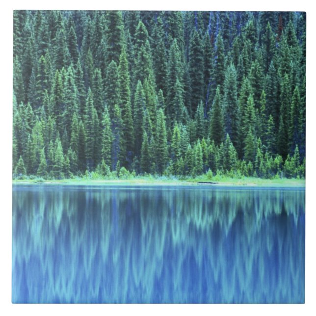 Emerald Lake, Yoho NP, BC, Canada Tile (Front)