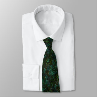 Emerald leaves tie