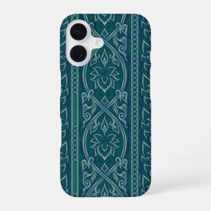 Emerald Lotus Tapestry Pattern - The White Lotus iPhone 16 Case