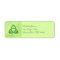 Emerald Love Knot Return Address Label