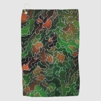 Emerald Maze Golf Towel