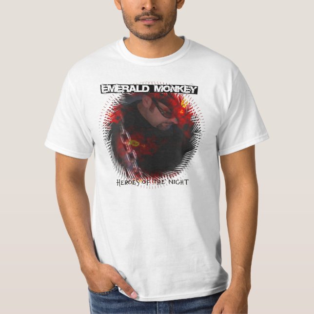 Emerald Monkey "Heroes of the Night" Basic Tee (Front)