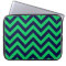 Emerald, Navy Blue Large Chevron ZigZag Pattern