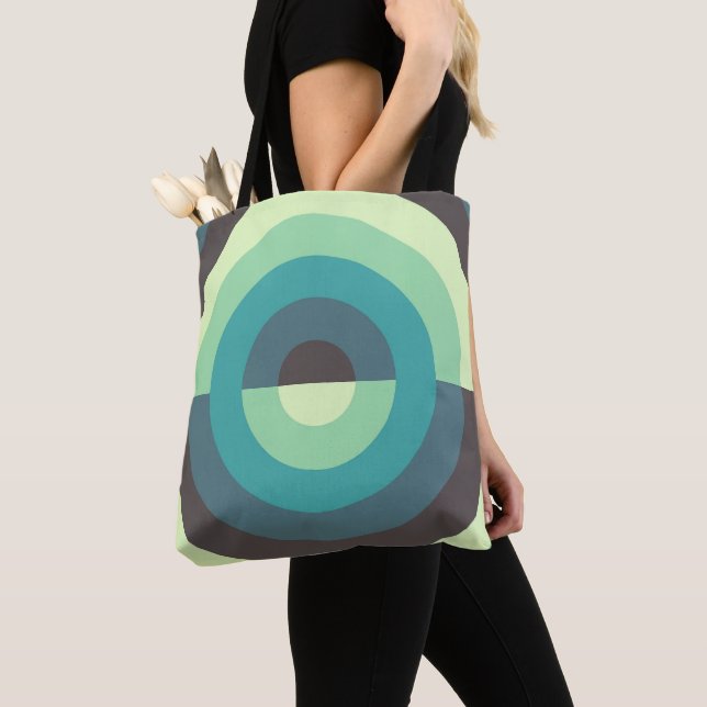 Emerald Orbit Tote Bag (Close Up)