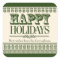 Emerald Ornate Borders Holidays Sticker