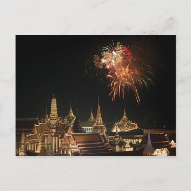 Emerald Palace during comermoration of King Postcard (Front)