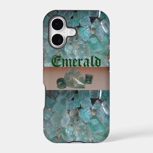 Emerald Pattern iPhone Case (Back)