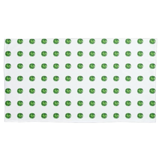 Emerald Pattern Pillowcase (Front-Left)