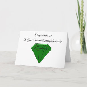 Emerald Personalised 55th Wedding Anniversary Card