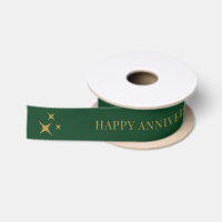 Emerald Personalized Anniversary Gift Satin Ribbon