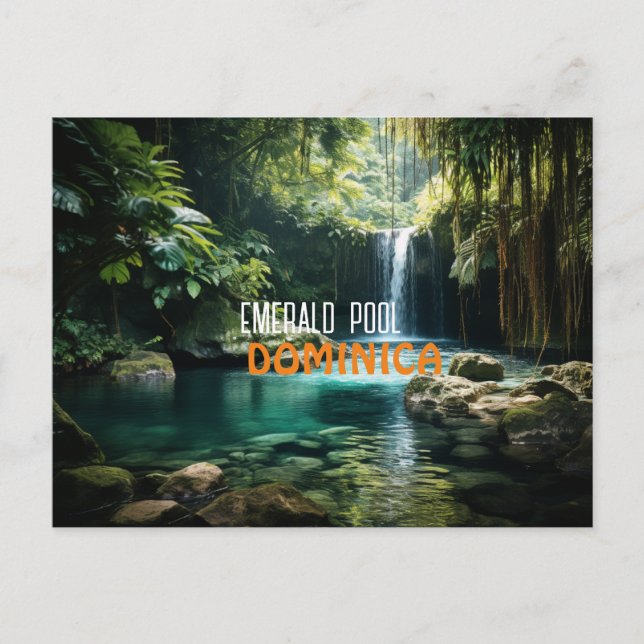 EMERALD POOL DOMINICA POSTCARD (Front)