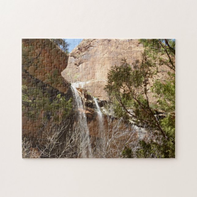 Emerald Pool Falls I from Zion National Park Jigsaw Puzzle (Horizontal)