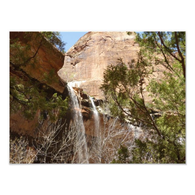 Emerald Pool Falls I from Zion National Park Photo Print (Front)