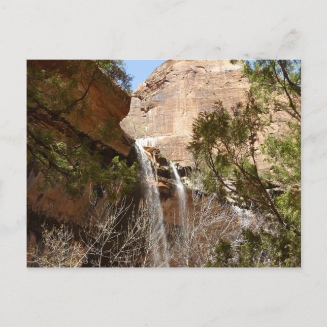 Emerald Pool Falls I from Zion National Park Postcard (Front)