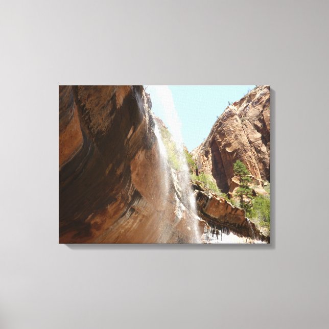 Emerald Pool Falls II from Zion National Park Canvas Print (Front)