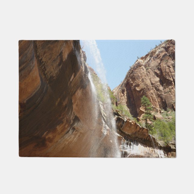 Emerald Pool Falls II from Zion National Park Doormat (Front)