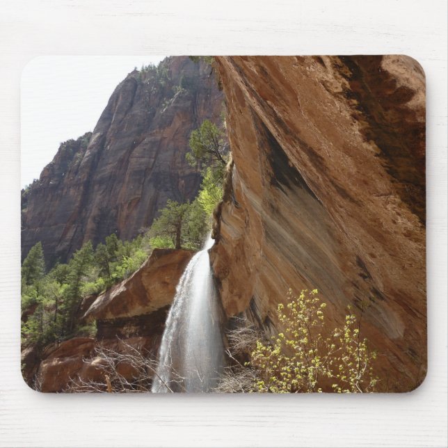 Emerald Pool Falls III from Zion National Park Mouse Pad (Front)