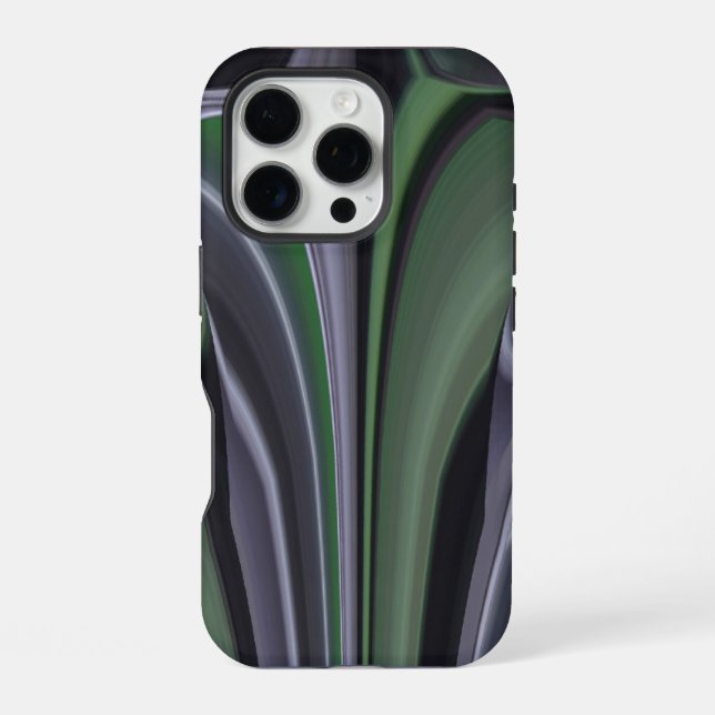 Emerald Radiance | Beautiful Green Aurora Texture  iPhone Case (Back)