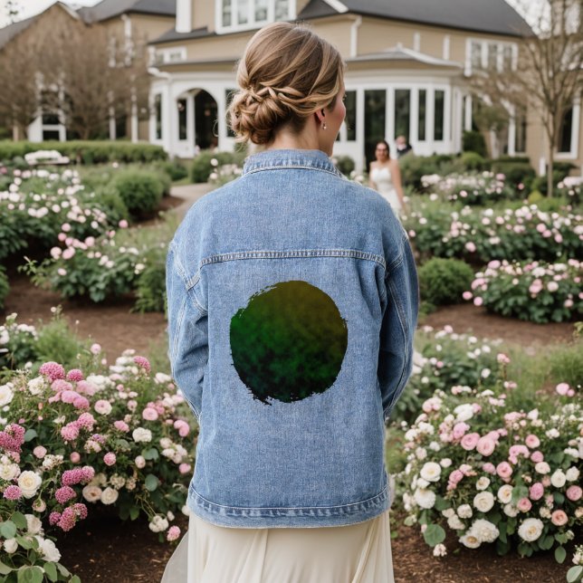 Emerald Refrain Denim Jacket (Wedding Back)