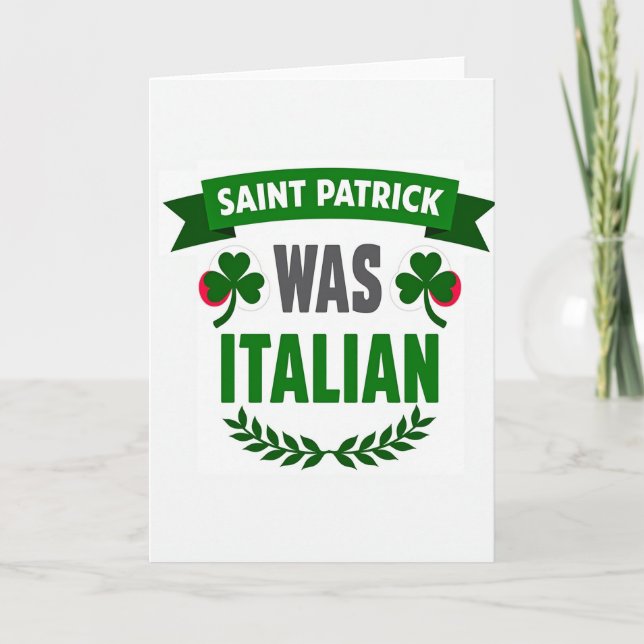 Emerald Ribbon Italian Card (Front)