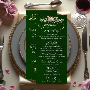 Emerald - Roses, Heart & Thank You Menu