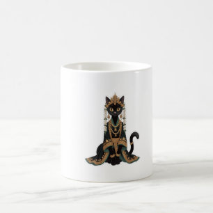 Emerald Royal Cat Empress Tote Bag Coffee Mug