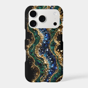 Emerald Sapphire Gold Mosaic - Ultra Narrow Royal