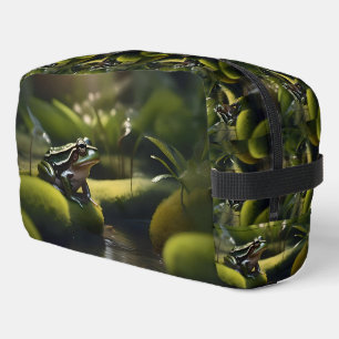 Emerald Serenity: A Green Frog by the River, Dopp Kit