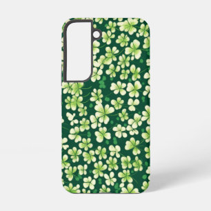 Emerald Shamrock Tapestry: Dark Green Delight Samsung Galaxy Case