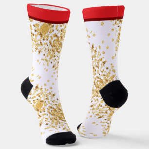 Emerald Smiple Cute Santa Socks