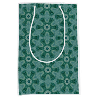 Emerald Starburst Kaleidoscope Medium Gift Bag