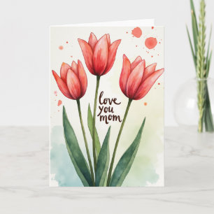 Emerald Stem Blossom Card
