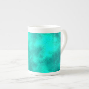 Emerald Storm Cloud Effect  Bone China Mug