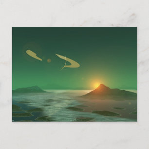 Emerald Sunset Postcard