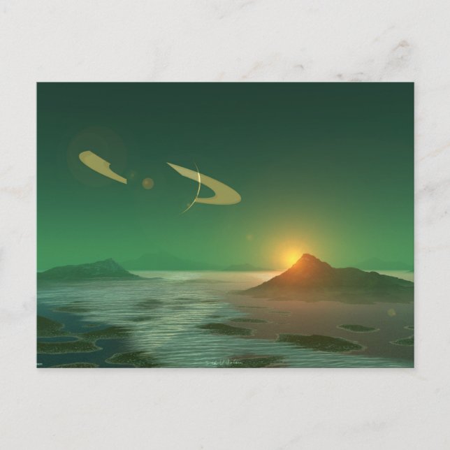 Emerald Sunset Postcard (Front)