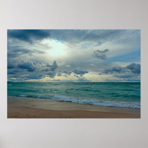 Emerald Sunset Poster