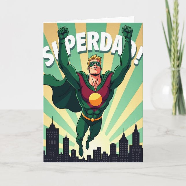 Emerald Superdad Sky High Card (Front)