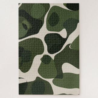 Emerald Symphony | Organic Abstract Green Puzzle