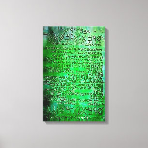 EMERALD TABLETS THOTH RA CANVAS EG