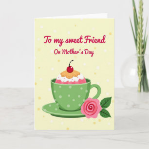 Emerald Teacup Mothers Day Card
