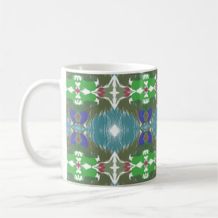 Emerald Tide Kaleidoscope Coffee Mug