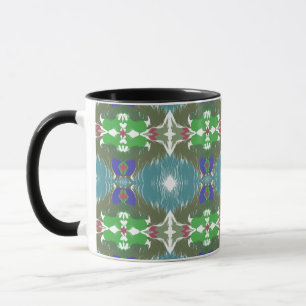 Emerald Tide Kaleidoscope Mug