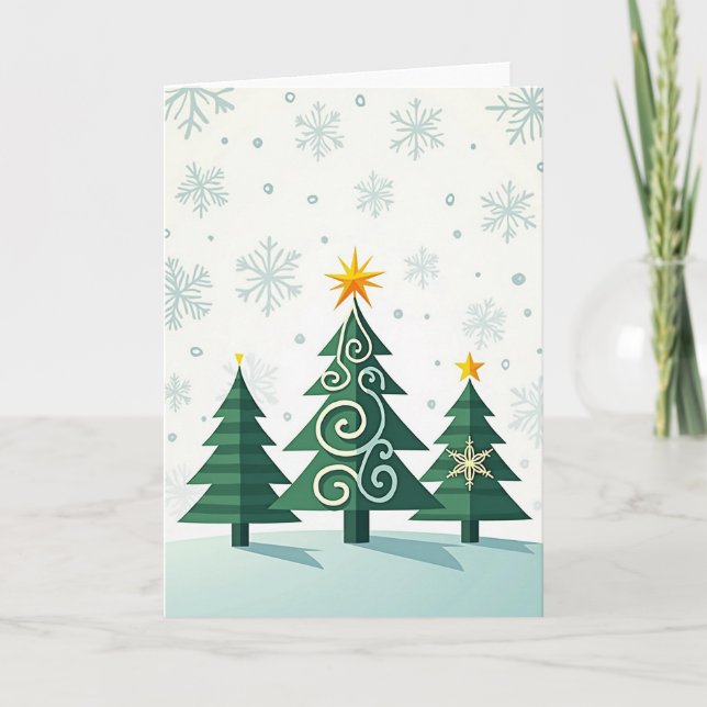 Emerald Tree Holiday Card (Front)